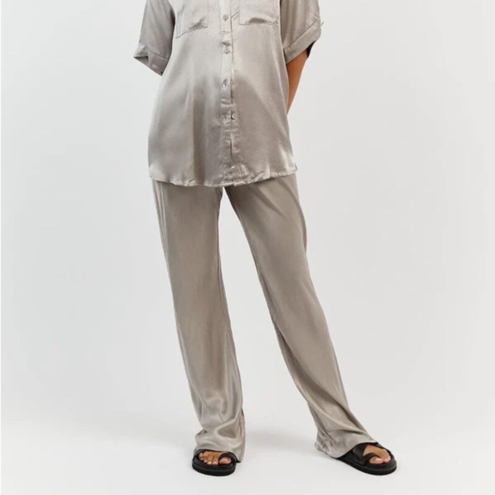 DISSH Silver Satin Pant